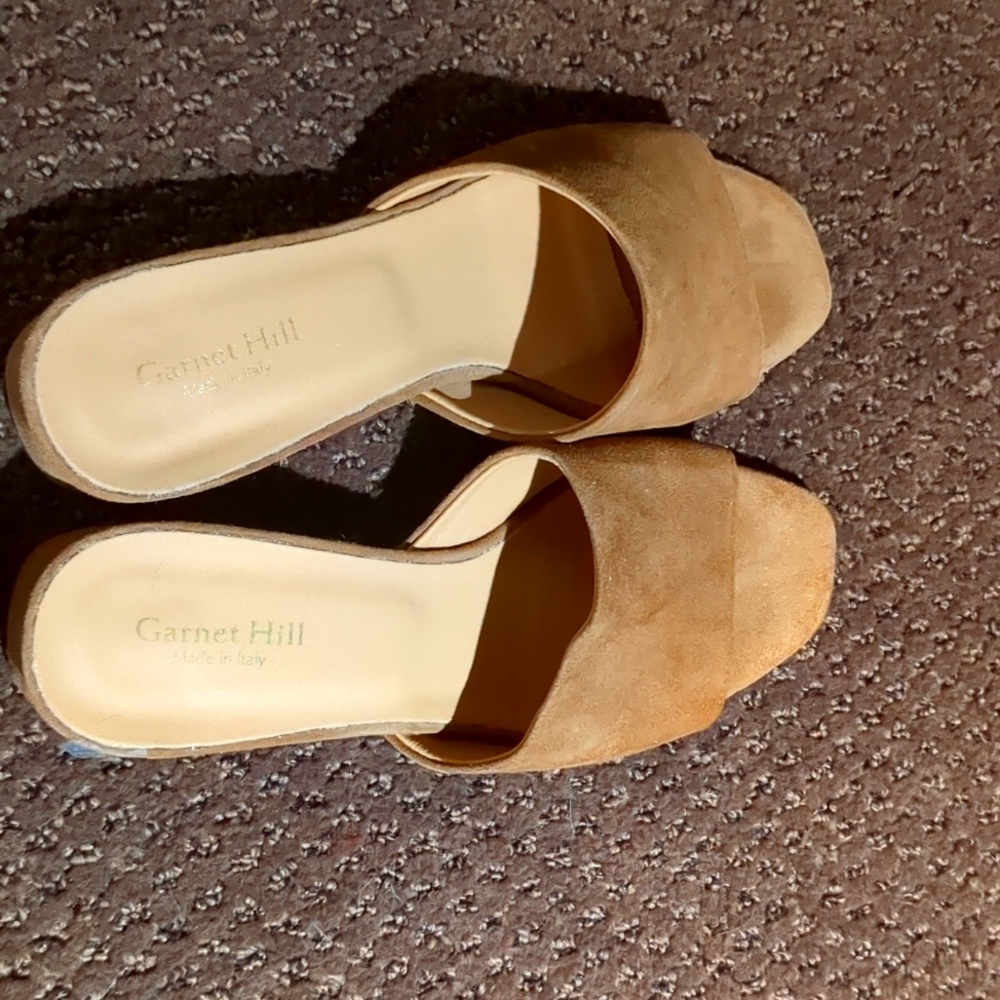 Garnet Hill suede sandals